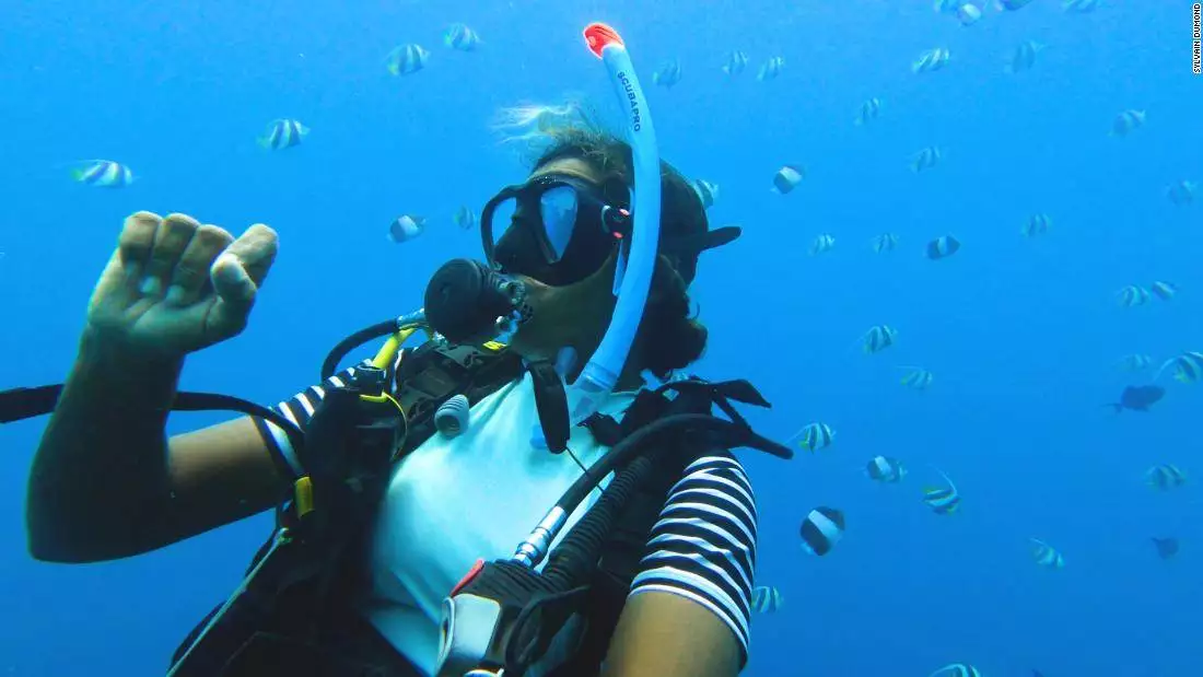 Zoona Naseem believes diving is the key to protecting coral in the Maldives