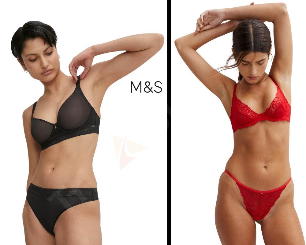 Tivoli Mesh Thong and Linea Lace Thong
